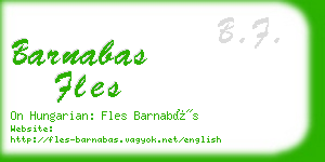 barnabas fles business card
